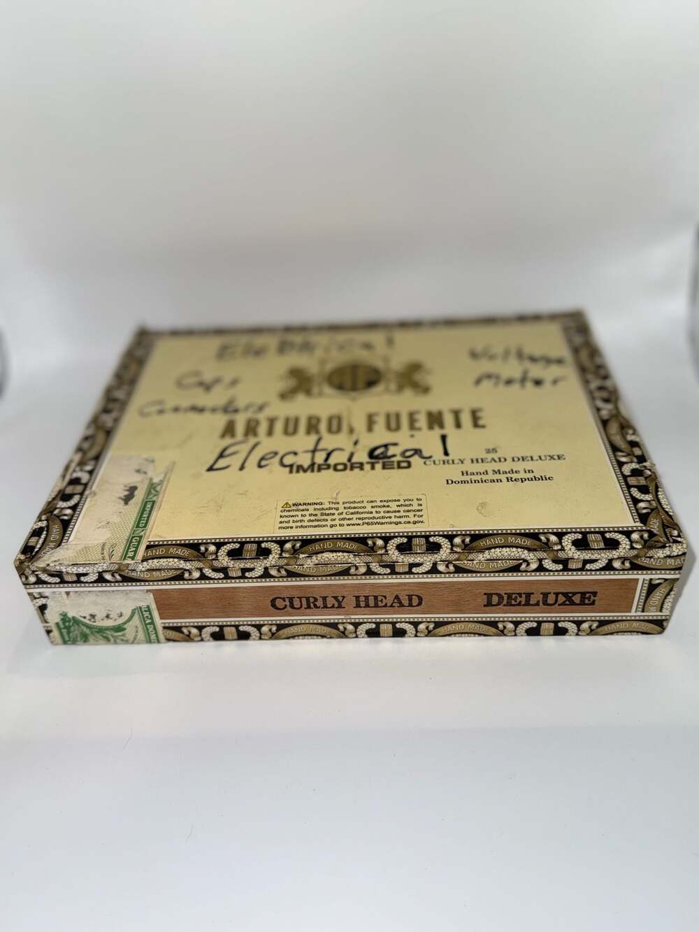 Arturo Fuente Curly Head Deluxe Empty Wood Cigar Box